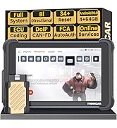 Text reads 'THINKCAR EIGHT SERIES' with eight feature icons: 'Vehicle owner diagnostic equipment', 'Technique and remote diagnostic equipment', 'AI diagnostic equipment', 'New energy diagnostic equipment', 'ADAS calibration tools and sensors', 'Advanced vehicle intelligent automotive tools data', 'Automotive maintenance equipment', 'Software upgrade and network service'.