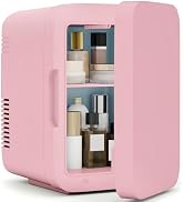 ARTETHYS Mini Fridge for Bedrooms, 10L Small Car Fridge, Grey | AC/DC Power Portable Cooler & War...