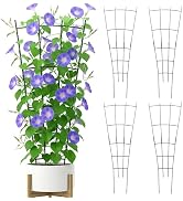 The Fellie 4 Pack Garden Trellis for Climbing Plants Outdoor/Indoor, 81cm H | Metal Heavy-Duty Ru...