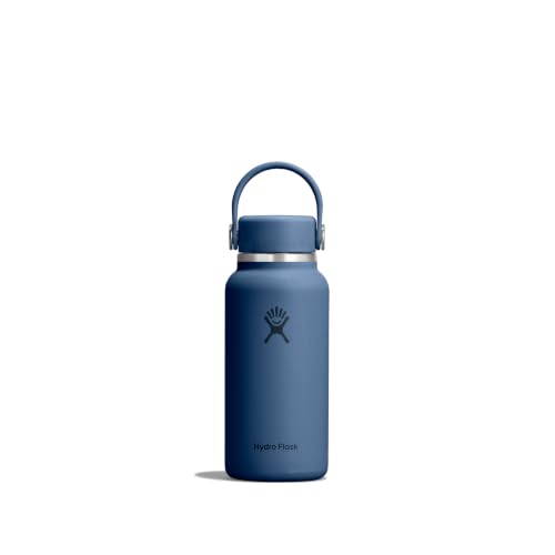 Insulated Mini Flask with Removable FlexClip Strap – Up to 24hrs Cold & 9hrs Hot – Durable – Harbor Blue