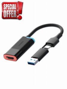 Hagibis 2K@30Hz Video Capture Card with 100W PD