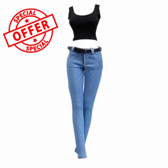 Fit Doll Jeans with Vest and Belt