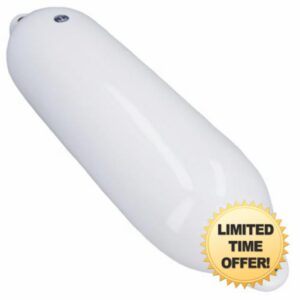 AB Tools Boat Fender White Anchor Marine Cylinder Yacht Bumper Mooring Buoy