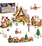 PLAXSOON Advent Calendar 2026 Christmas Moon Wreath Building Set with Light | 24 Days Countdown B...