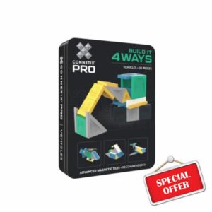CONNETIX PRO Magnetic Tiles Build It 4 Ways Vehicles Pack