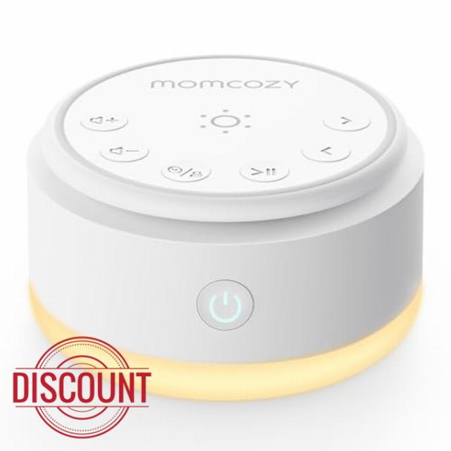 Momcozy Sound Machine for Baby-20 Soothing Sounds & Touch Warm Light Portable White Noise for Kids & Adults for Sleeping Timer and Memory | Ideal Travel Companion & Nursery Must-Have & Outing