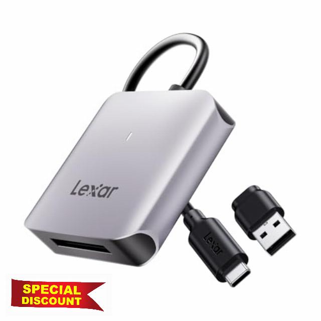 Lexar RW510 CFexpress Type B Card Reader                                                          Up to 10Gbps