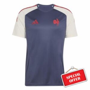 adidas Men's France Rugby Performance T-Shi