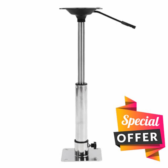 Cocoarm Boat Seat Pedestal Base Mount Kit Adjustable 400-500mm Stainless                                                          resistant Marine Grade