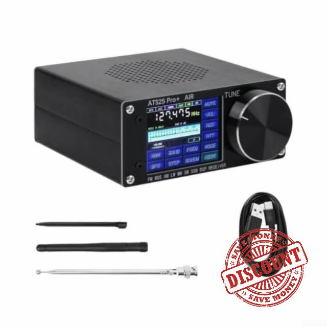 All-in-One ATS25 Pro+AIR Radio Receiver FM SW SSB Aviation Scanner                                                          118-135MHz Aviation Band