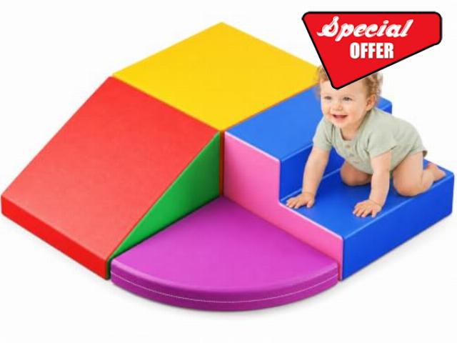 4-in-1 Toddler Soft Play Foam Blocks Set