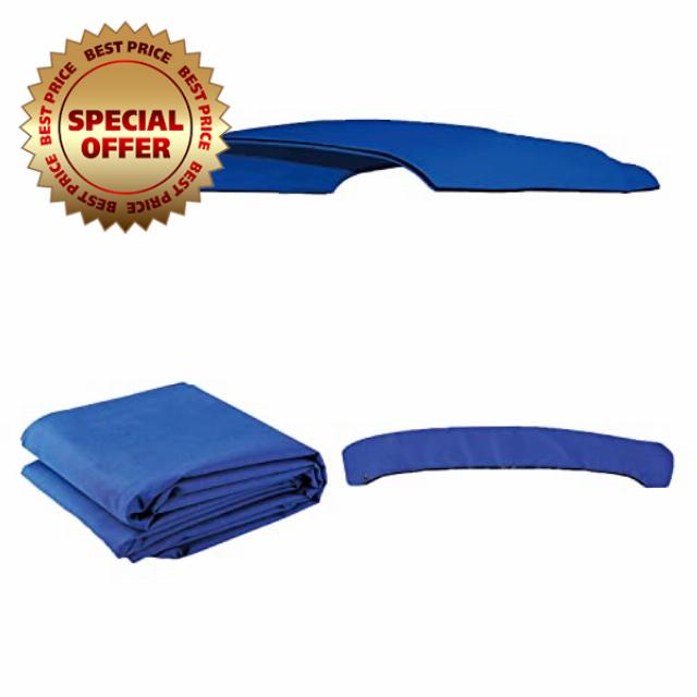 Bimini Top Replacement Canvas Cover，4 Bow Bimini Top Replacement Cover for Boat with Storage Boot