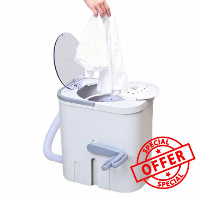Manual Clothes Washing Machine with Hand Crank for Travel                                                          Portable Manual Washing Machine for Dorms Apartments and Camping