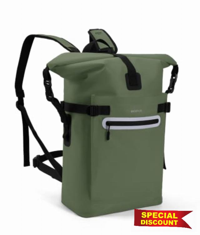 ECOHUB 30L Ultra-Light TPU Dry Bag Waterproof Backpack for Kayaking                                                          IPX7 waterproof TPU