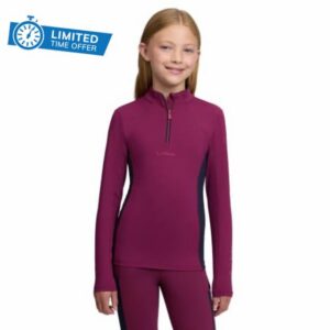 LeMieux Young Rider Classique Childrens Base Layer - BlackBerry