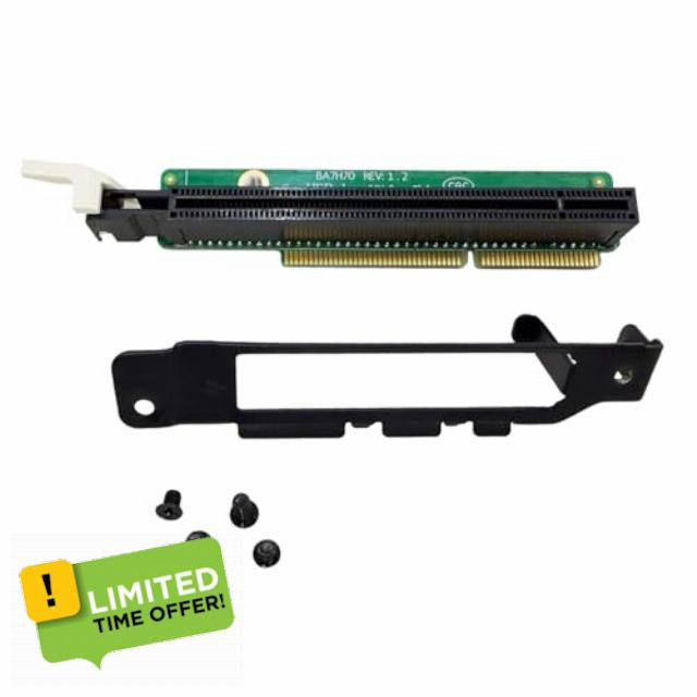 Graphic Card Adapter Board 01AJ940 Replacement for Lenovo ThinkCentre M920x M720q M920q ThinkStation P330 Tiny5 Riser Card PCIE16 with Four-Port Network Card Bracket (Adapter and Bracket)