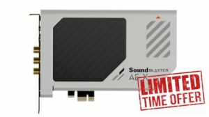 Creative Sound Blaster AE-X Hi-res PCIe DAC with Discrete Headphone Amp Sound Card and AutoEq for PC
