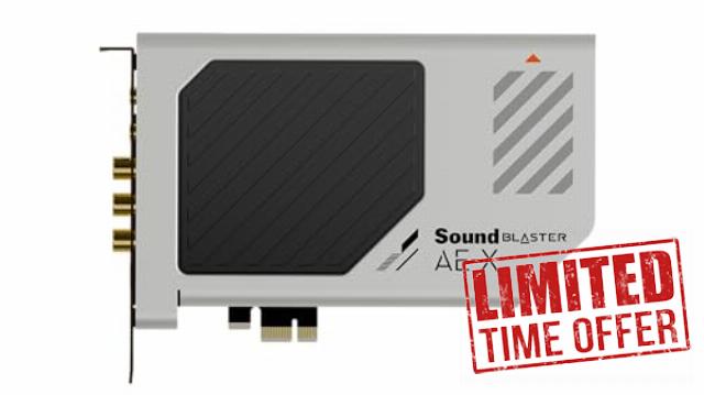 Creative Sound Blaster AE-X Hi-res PCIe DAC with Discrete Headphone Amp Sound Card and AutoEq for PC