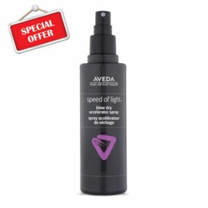 Aveda Speed of Light Blow Dry Accelerator Spray | Cuts Blow Dry Time | Heat Protection Spray for Hair | Pre-Styling Primer | 90% Naturally Derived*