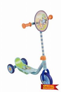 BlueyToys Kids Scooter Age 3 - Adjustable 3 Wheel Scooter for 3 Year Old - Girls and Boys - Multicoloured