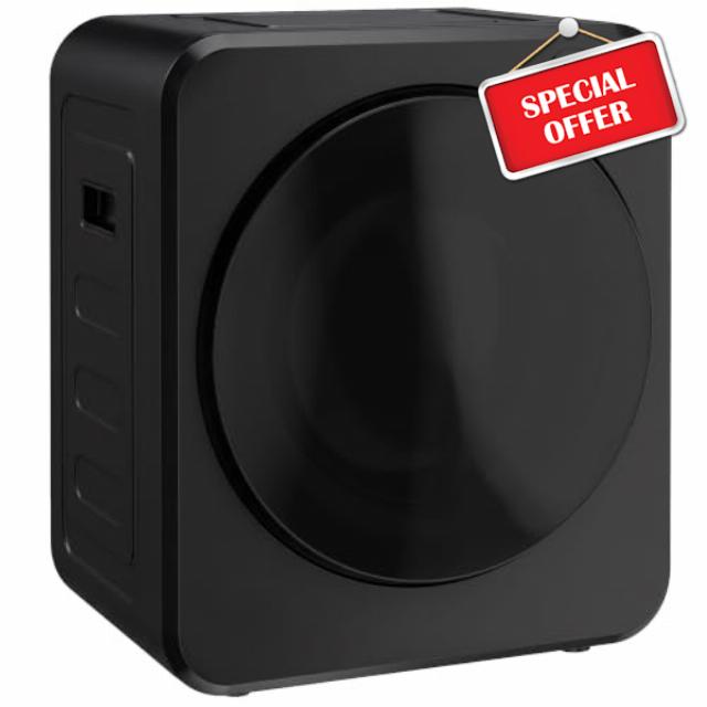 HOMCOM Vented Tumble Dryer Front Load Laundry Dryer 2 Power Modes Black           [Energy Class G]                                                  4kg Wet Laundry/2.5kg Dry Capacity