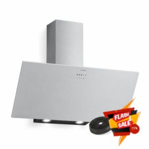 Klarstein Silver Lining 90 cm Angled Cooker Hood – 557 m³/h Extractor