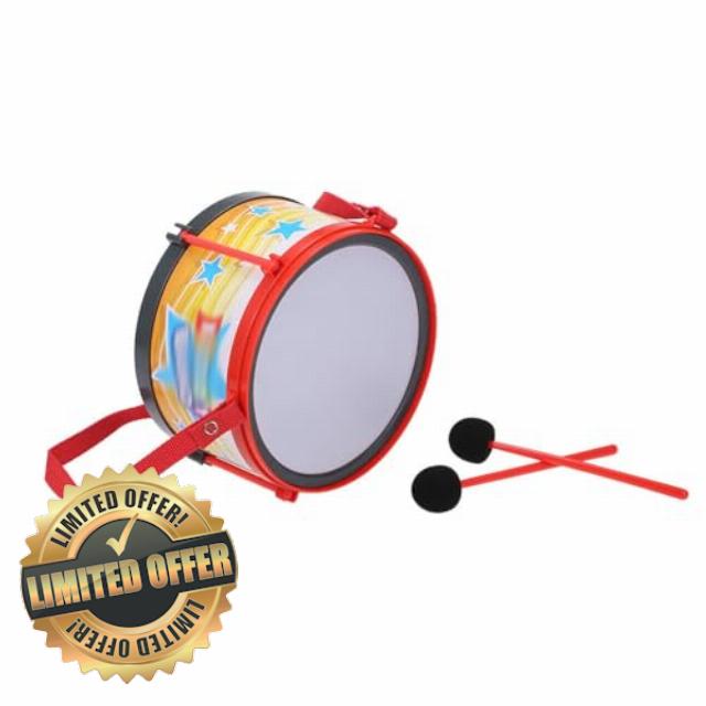 Tosuny Toddler Drum Toy with Drumsticks Musical Instrument (Snare Drum)                                                          Durable Plastic Build