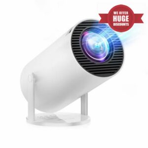 Built-in Apps & Android 14.0 Mini Projector Portable 30000 Lux Projector 4K Supported 180° Rotation & Auto Keystone