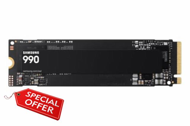 Samsung 990 1TB M.2 2280 NVMe PCIe 4.0 SSD                                                          Data Storage