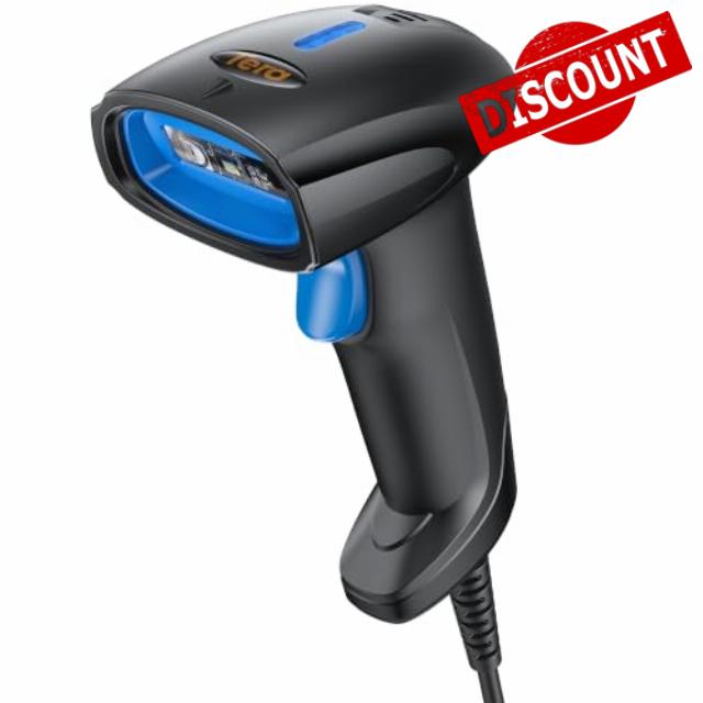 Tera Barcode Scanner 2D Wired Handheld: 1D 2D QR Barcode Scanner USB Wired Waterproof IP54 Barcode Reader Plug and Play with Storage Mode for Windows Mac Linux Retail Warehouse Inventory POS D4100Y