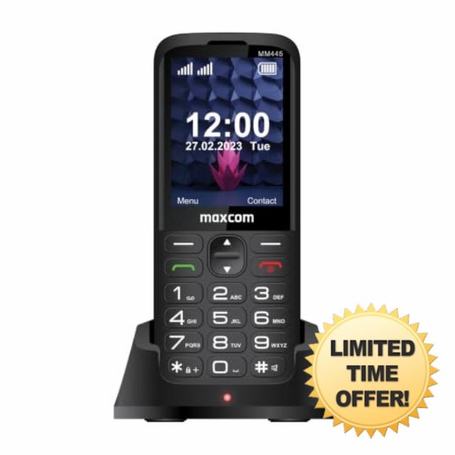 Maxcom MM445L 4G Classic Mobile Phone with Desktop Charger for All Networks                                                          Easy to use