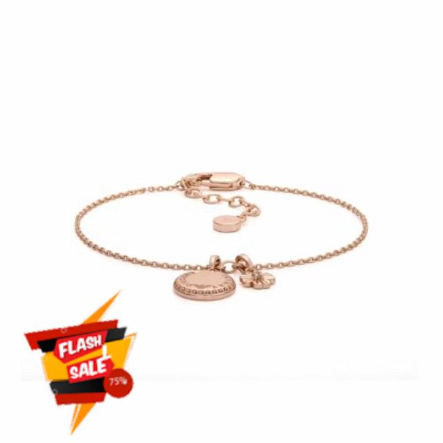 Emporio Armani Women's stainless steel or brass with Rose gold tone lobster clasp closure bracele