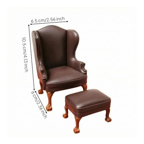 Brown Upholstered Leather Seat