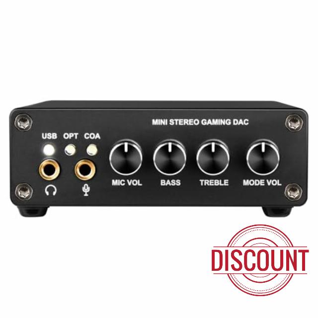 Depusheng GI2 Gaming USB Sound Card with DAC and Headphone Amp