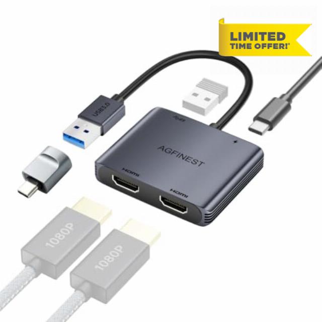 USB 3.0 to Dual HDMI Adapter