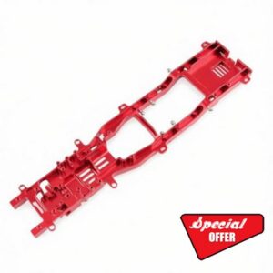 Aluminum Metal Chassis Frame Rail Upgrade Parts For Landa LD1297 LD1279 Pajero RC Crawler(Rot)