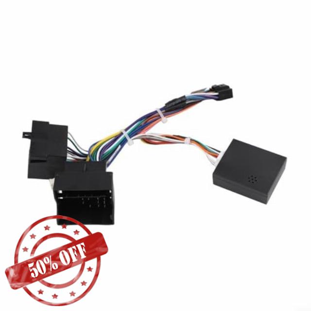 For Android Navigation Power Line Harness with CAN Bus Support for Porsche For Cayenne 2003-2018 Radio Replacement Setup