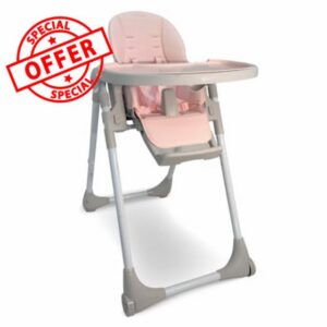 My Babiie MBHC9 Highchair from Birth to 3 Years (15kg) – Pink & Grey                                                          From Newborn