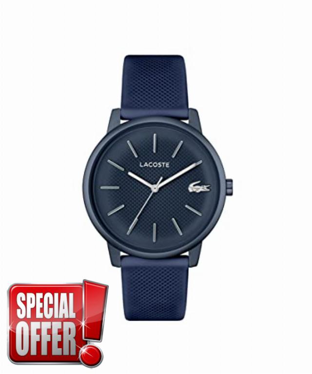 Lacoste.12.12 Move Analogue Quartz Watch for Men with Silicone Bracelets