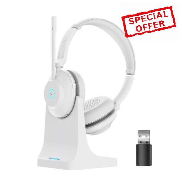 Bluetooth Wireless Headset with Mic for Work