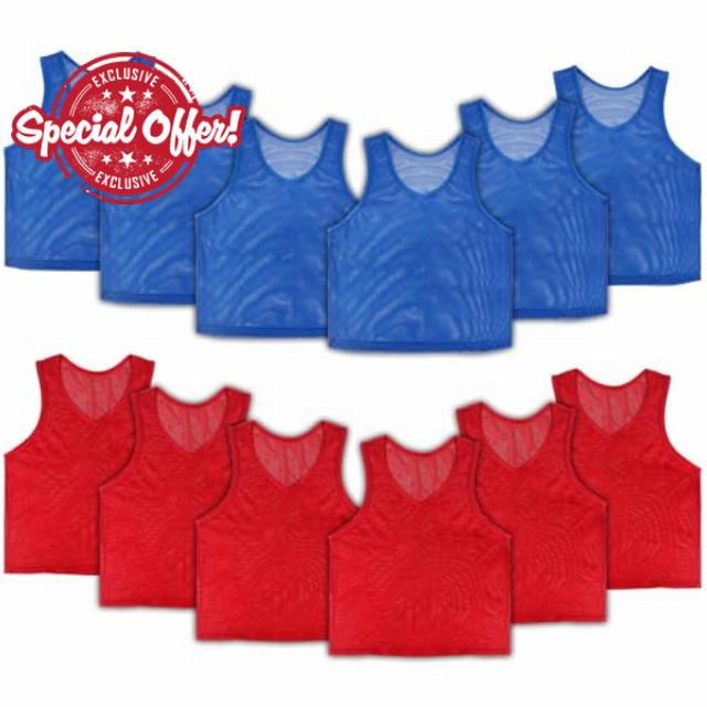 12/24 Pack Sports Bibs