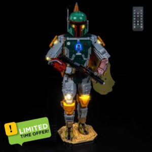 BrickBling Remote Control Light Set Compatible with Lego Boba Fett 75455                                                          (No Model)