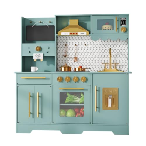 Green Pretend Cooking Set w/ Ice Maker
