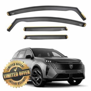 ISPEED Wind Deflectors For Peugeot 5008 MK3 2024-2027 5-Door SUV 4pc Set | Keep Your Car Ventilated In Rain & Wind