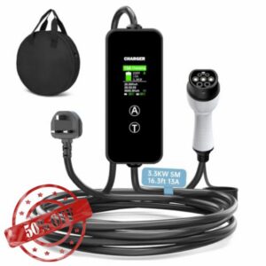 EV Charger Cable Type 2 to 3 Pin Plug 5M