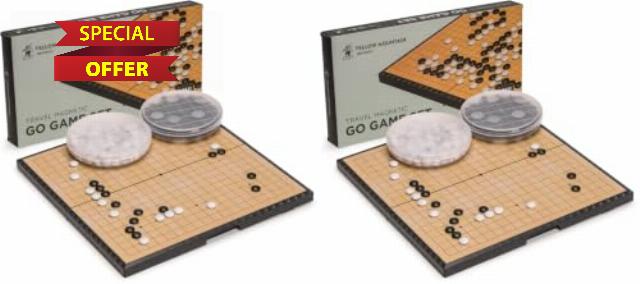 Yellow Mountain Imports Medium Magnetic 19x19 Go Game Set Board