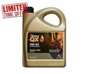 Triple QX Engine Oil SynPlus 0W-20 5L 0W20 V A G TQX Premium Fully Synthetic Engine Oil 5 LITRE For Petrol & Diesel Engines