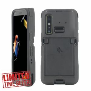 MOBILIS Rugged Case for Zebra TC501 Mobile Computer                                                          Shockproof Military Grade Drop Protection Cover made with Recycled Materials - Anti-microbial - Compatible Docking - Black