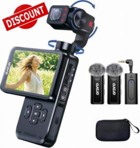 ORDRO Pocket Camera 4K 60FPS Video Camera Camcorder 3-Axis Stabilisation