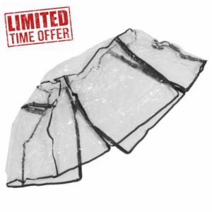 Waterproof Stroller Rain Shield Foldable EVA View for Babies                                                          Easy Access